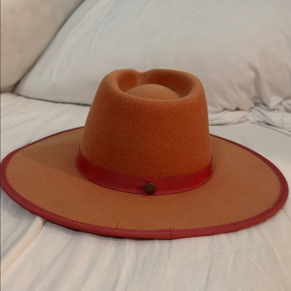 WYETH 100% wool orange rust hat - Picture 9 of 11